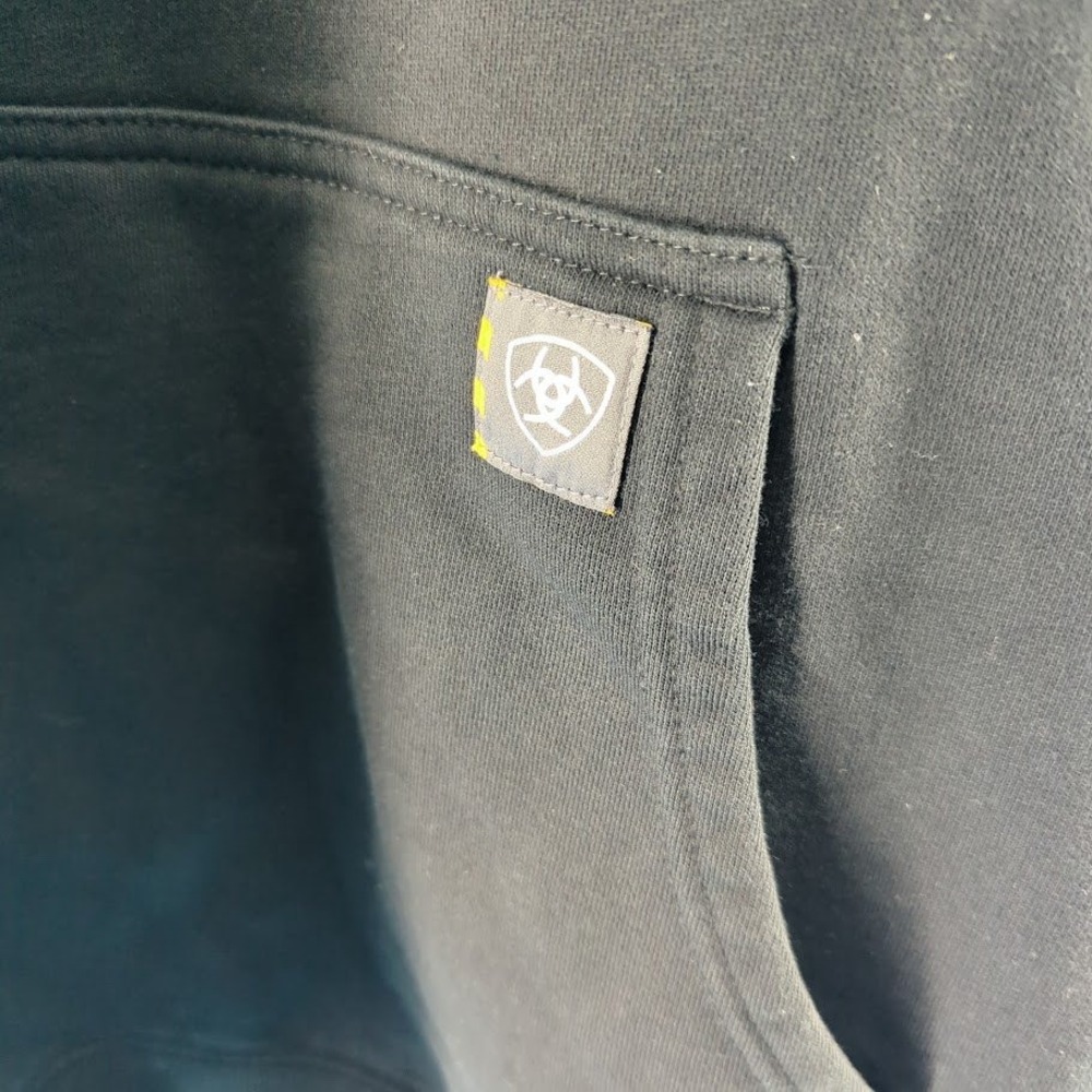 Ariat Rebar Mens Black Skull Hard Hat Work Graphic Pullover Hoodie Large L 1032 - Picture 7 of 8